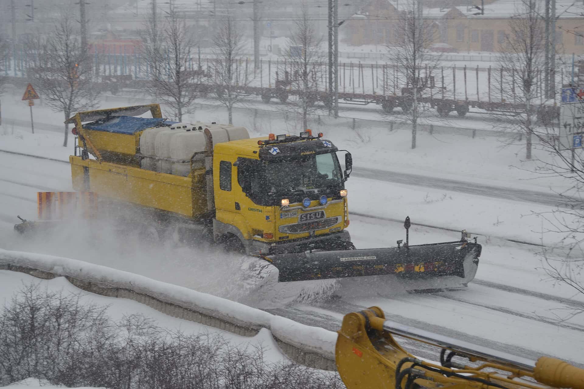 Snow removal equipment for construction and road maintenance.